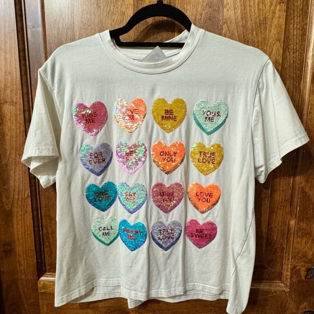 Queen of Sparkles Light Blue Shell Tee main image 1